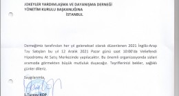 TYAYSD TAY SATIŞLARI…