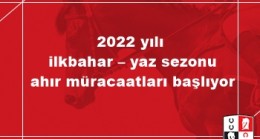 2022 yılı ilkbahar – yaz sezonu ahır müracaatları başlıyor