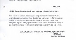 Ücretsiz dağıtılacak olan kask ve yelekler hakkında…