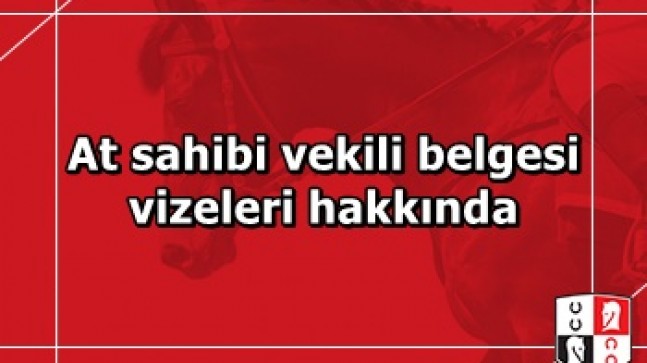 At sahibi vekili belgesi vizeleri hakkında