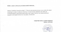 Lokal ve ofis için yer tahsisi talebi hakkında…